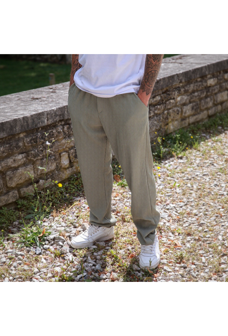 Pantalon fluide siyah