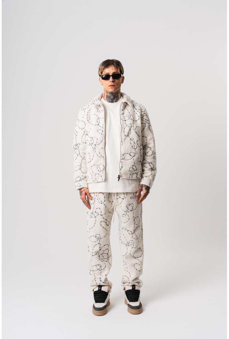 Ensemble polaire motif abstrait